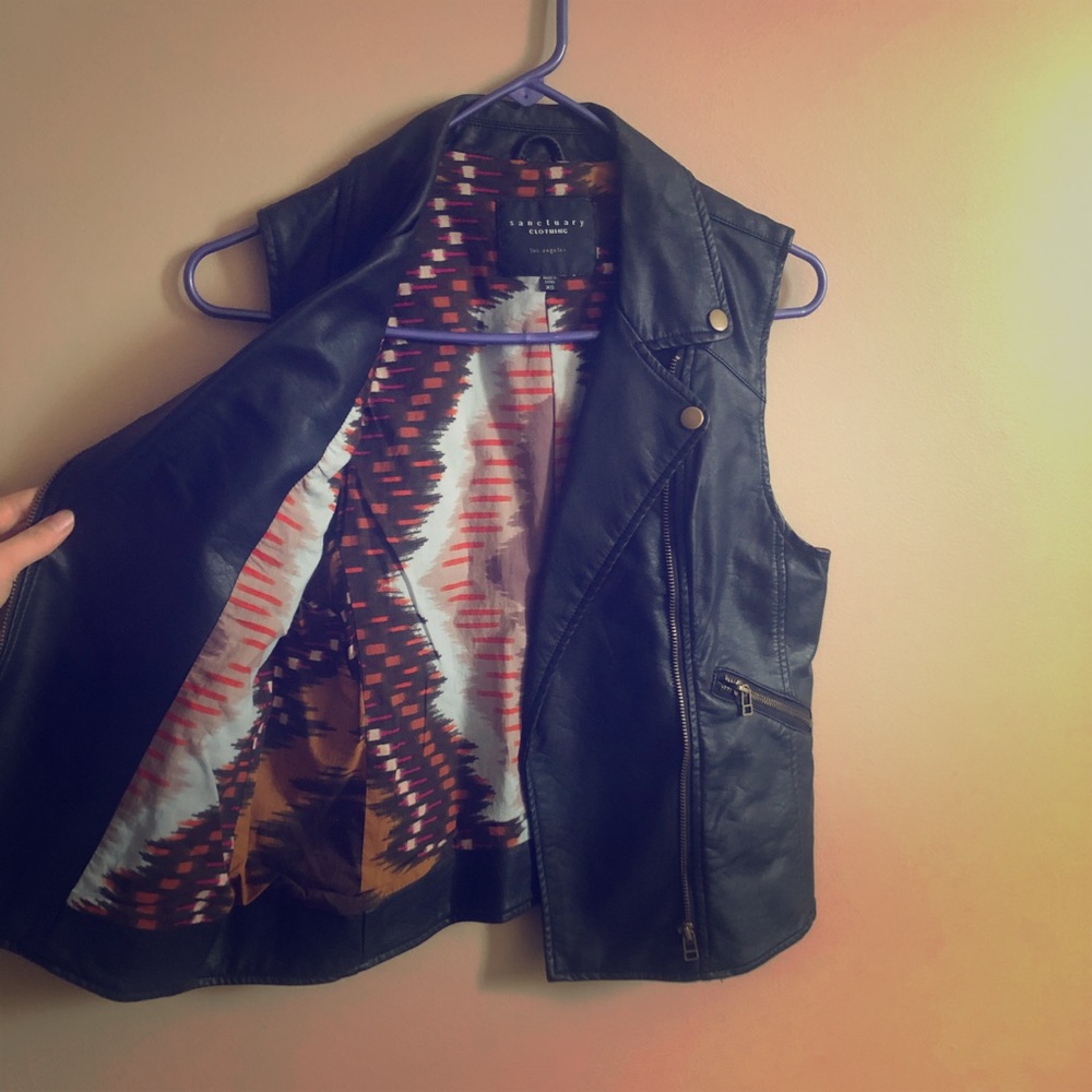 Sanctuary Faux leather vest